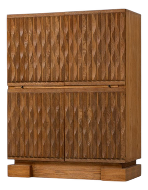 Niagara Cabinet in Oak by Maison Aurora, Belgium, 1975