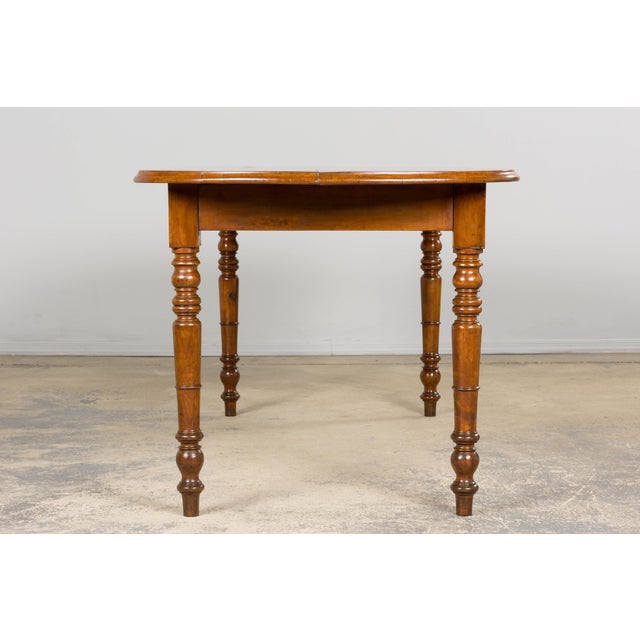 French Provincial Fruitwood Farmhouse Dining Table For Sale - Image 11 of 16