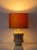 Italian Apothecary Jar Table Lamp with New Dupion Silk Lampshade from Deruta, 1800s For Sale - Image 4 of 12