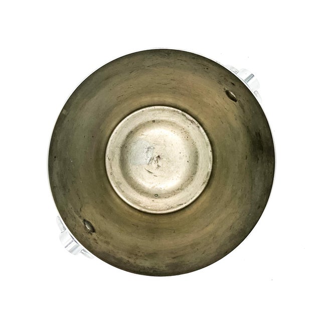 Mid 20th Century Mid 20th Century Mid-Century Modern André Leroy French Chrome Champagne Bucket / Ice Bucket With Ring Handles For Sale - Image 5 of 11