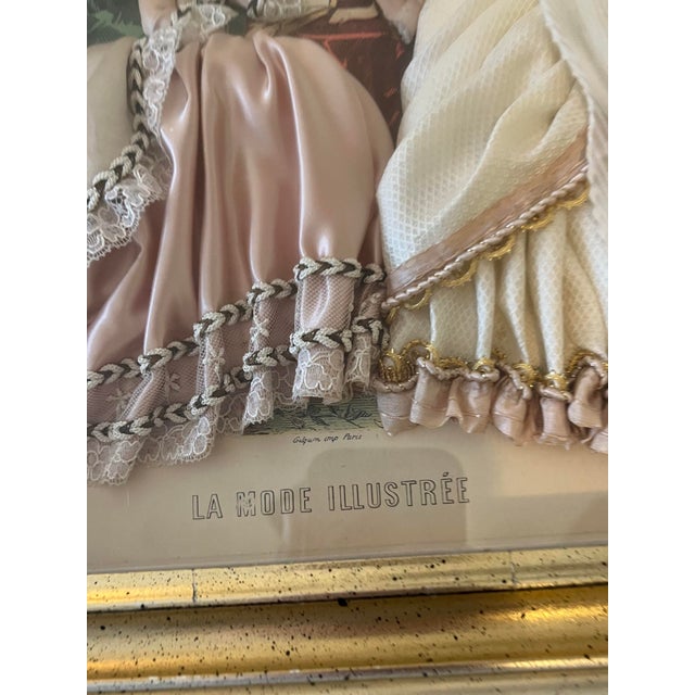 Early 20th Century French Antique La Mode Illustree Shadow Boxes For Sale - Image 11 of 12