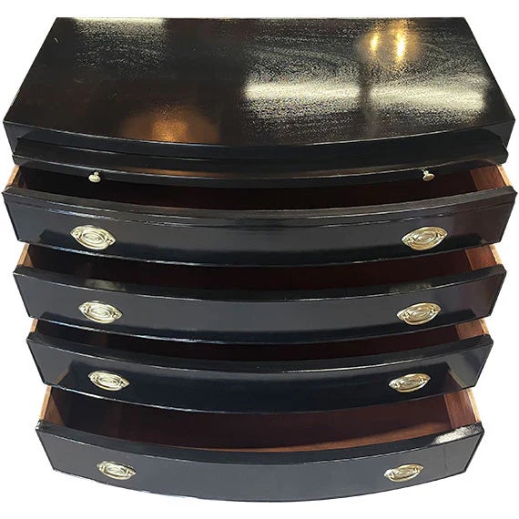 Queen Anne Mid 18th Century 38" Finished 4 Drawer Irwin Vintage Dresser #08790 For Sale - Image 3 of 6