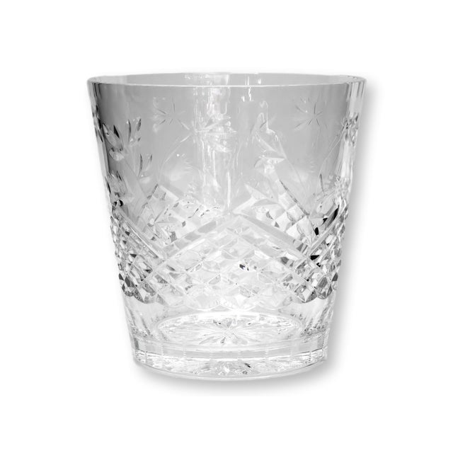 A refined midcentury cut crystal ice bucket in the Sovereign pattern by Wedgwood, showcasing the brand’s signature...
