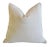 Early 21st Century Blue & Silver Animal Cat Spot Linen and Velvet Feather/Down Pillow 24" Square For Sale - Image 5 of 7