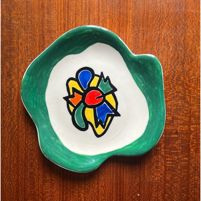 1950s Vintage Ceramic Plate by Roland Brice, 1950s For Sale - Image 5 of 5