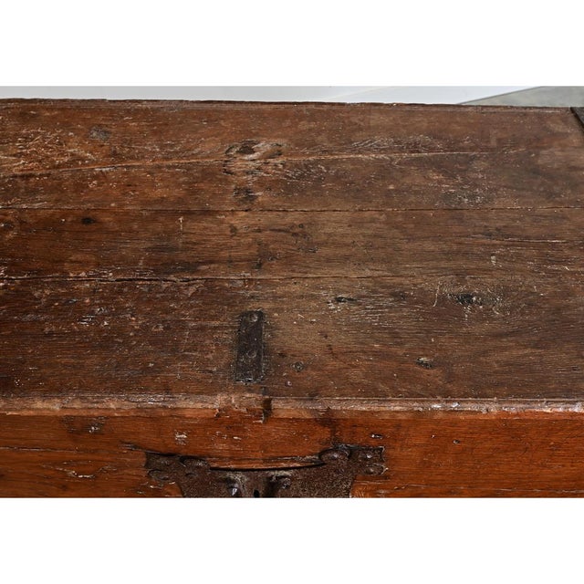 16th Century German 16th Century Oak Coffer For Sale - Image 5 of 18