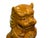 Mustard Pair Chinese Tri-Color Mustard Yellow Glaze Fengshui Lions Foo Dogs For Sale - Image 8 of 15