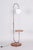 Brown Bauhaus Adjustable Floor Lamp in Walnut and Chrome attributed to R. Slezák, Czech, 1930s For Sale - Image 8 of 13