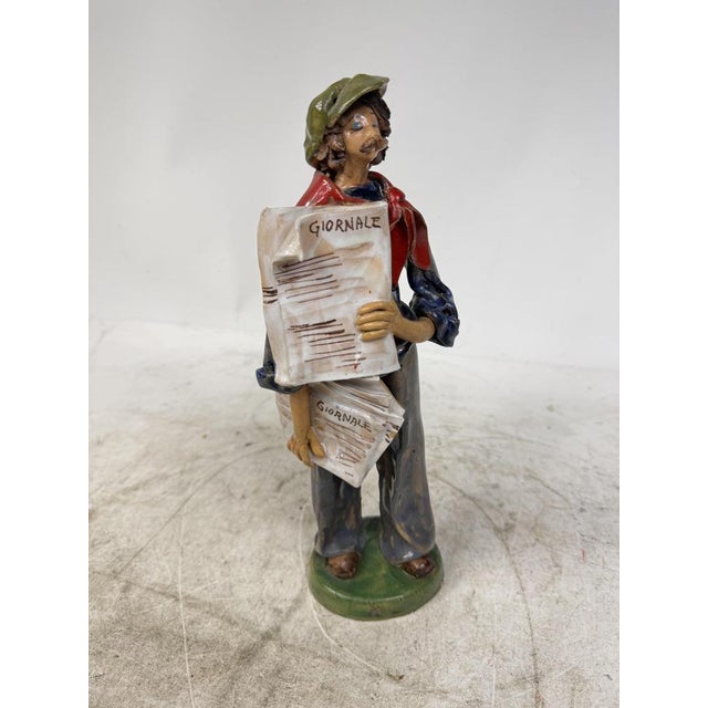 1940s Hand-Painted Porcelain Figurine, Italy, 1940s For Sale - Image 5 of 9