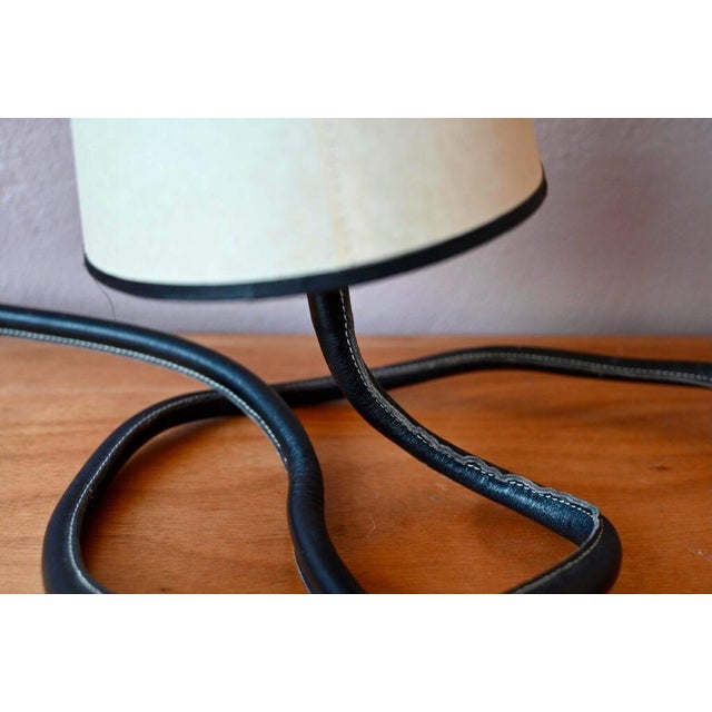 Boho Chic Vintage French Serpent Lamp by Gaudin-Ragonot For Sale - Image 3 of 12