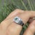 Green Classic Retro Inspired Emerald Cocktail Wide Band, Size 6 For Sale - Image 8 of 14