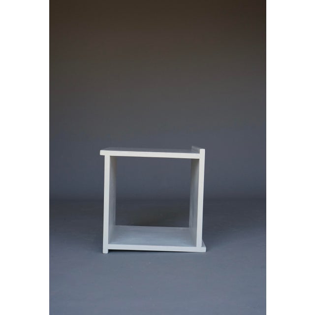 Vintage Plywood Cube Stool, 1960s For Sale - Image 4 of 10