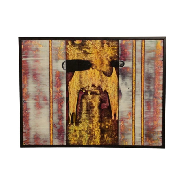 Modern Framed Abstract Art Print Giclee For Sale