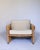 Rare Mario Bellini 'Papiro' Armchair. Italy, c 1970 Wood, braided hemp rope, upholstery fabric. Good overall condition....