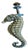 Antique Edwardian British Brass Seahorse Door Knocker, 1900s For Sale