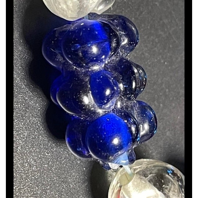 Murano Bohemian Glass From Jablonec Nad Nisou (Formerly Gablonz) Pressed Glass Bead Necklace in Various Colors and Shapes For Sale - Image 4 of 6