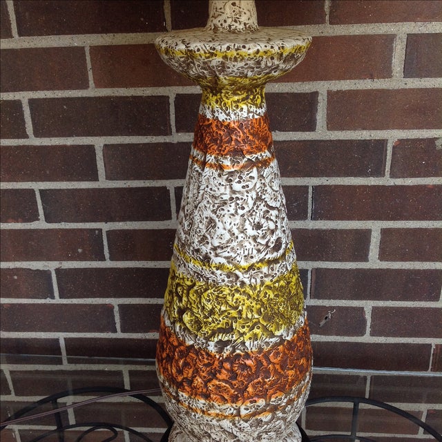 Metal Aldo Londi Bitossi Pottery Lamp For Sale - Image 7 of 10