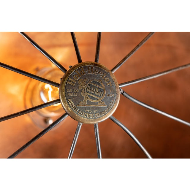 Metal Vintage 1920s Hold Heeter Heating Lamp For Sale - Image 7 of 9