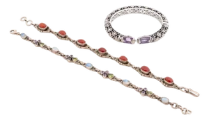 John Hardy, Etc. Sterling Silver Bracelets, 3