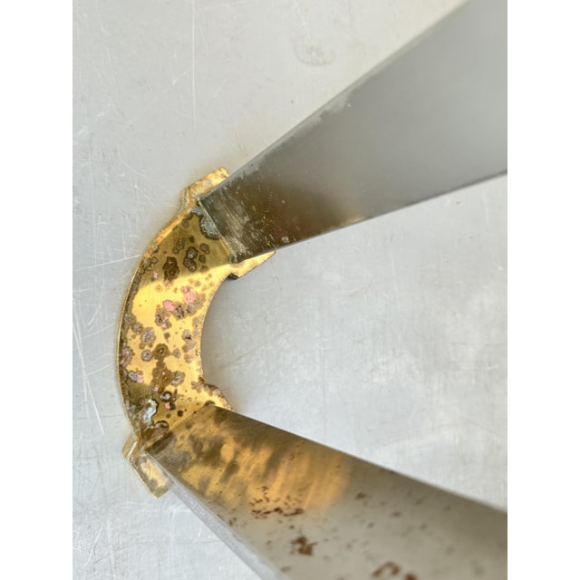 Hollywood Regency Brass and Glass Coffee Table attributed to Peter Ghyczy, 1970s For Sale - Image 16 of 18