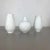 Article: Op Art porcelain vase set of 3 Producer: Heinrich Selb Bavaria, Germany Decade: 1970s This original vintage Op...