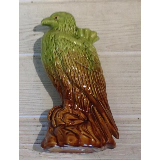 Antique 1890s English Majolica Hawk For Sale In Naples, FL - Image 6 of 6