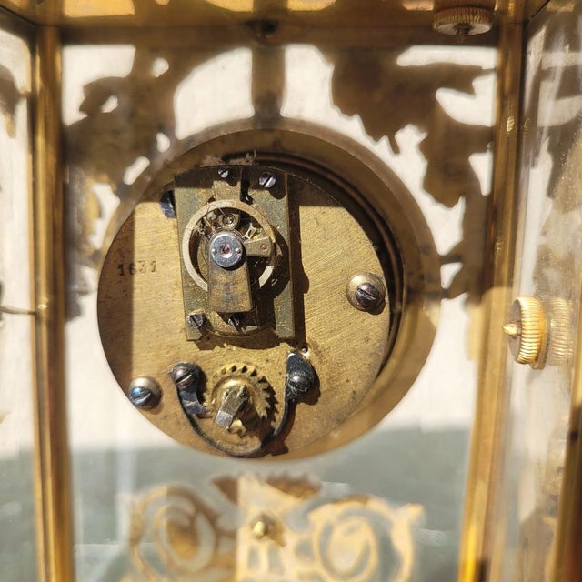 Louis XVI Style Bronze and White Marble Clock, 19th Century For Sale - Image 11 of 14