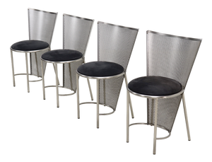 Sevilla Chairs by Frans Van Praet for Belgo Chrom, Belgium, 1992, Set of 4