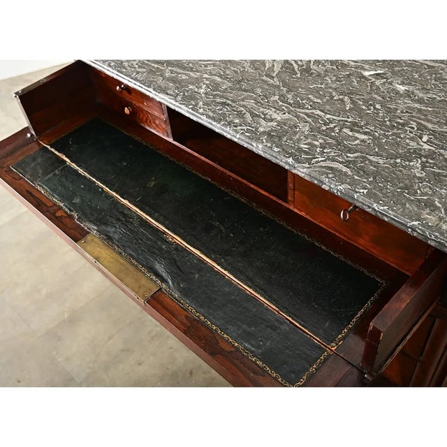 Wood French 19th Century Louis Philippe Style Commode with Secretary For Sale - Image 7 of 12