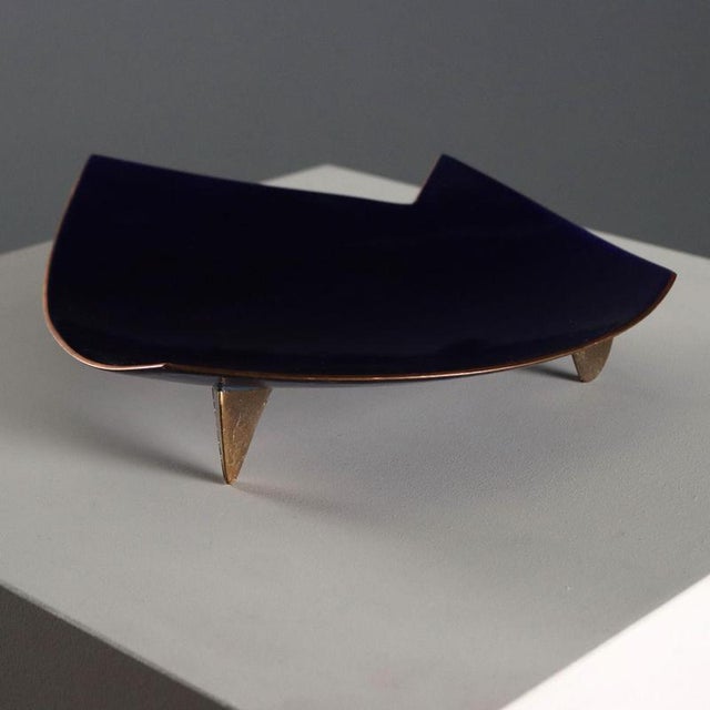 Enamelled Copper Centerpiece attributed to Studio Del Campo For Sale - Image 10 of 10