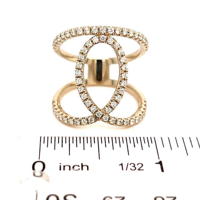 Diamond Ring 14k Gold 0.85 TCW Size 9.25 Certified $5,950 215643 Nothing says, “I Love you” more than Diamonds and Pearls...