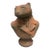 1990s Anthropomorphic Badger Bust in Tailcoat – Terracotta Finished Cast Stone For Sale