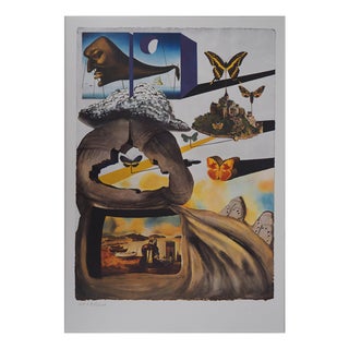 Salvador Dalí, Normandy, SNCF Butterfly Suite, Original Lithograph For Sale