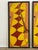 1970s Vintage Mid-Century Modern Geometric Wall Panels, Set of Four, Orange and Yellow Abstract Wall Art For Sale - Image 5 of 10