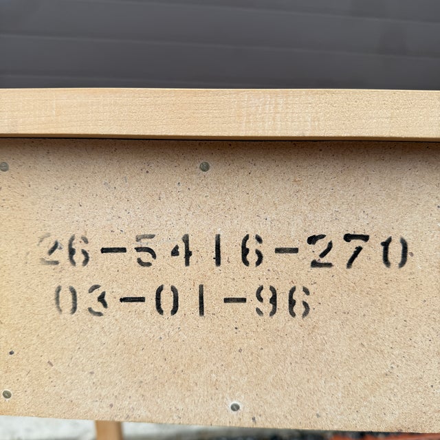 1990s Ethan Allen Country French Collection Solid Birch 1 Drawer Nightstand (26-5416 Bisque) For Sale - Image 10 of 12