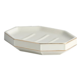 St. Honore Bath Accessories Soap Dish in White For Sale