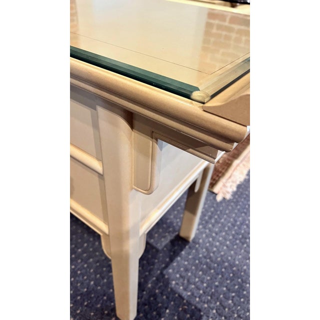 Raymond Sobota 1990s Faux Goatskin Pagoda Sideboard For Sale - Image 9 of 11