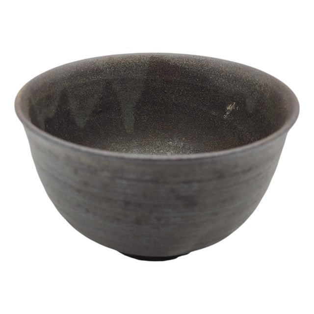 Late 20th Century Japanese Studio Pottery Tenmoku Tea Bowl / Chawan For Sale