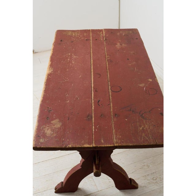 Wood Northern Swedish Dining Table For Sale - Image 7 of 11