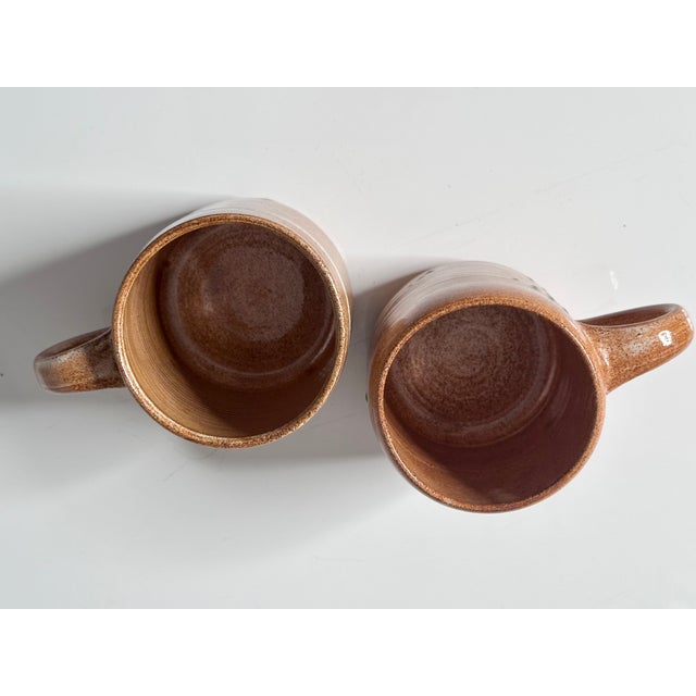 1980s Studio Ceramic Mugs with Individual Decoration by Helma Klett, Germany, 1980s, Set of 2 For Sale - Image 5 of 8