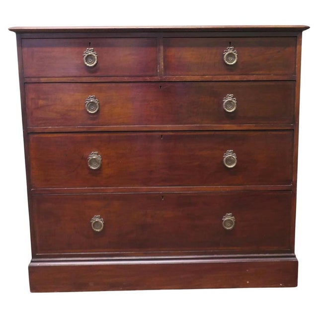 Gold 19th Century Mahogany Chest of Drawers from Gillows For Sale - Image 8 of 8