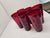 Mid 20th Century Ruby Red Flared Glasses- Set of 6 For Sale - Image 4 of 18