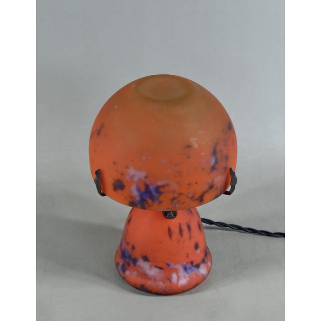 Daum French Art Deco Night Lamp Perfume Burner by Lorrain Daum - 1920s France For Sale - Image 4 of 10