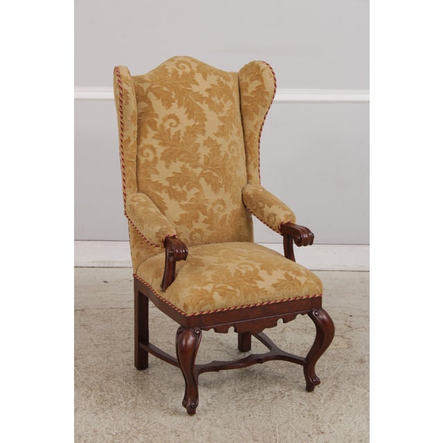Age: Approx: 20 Years Old Details: Nice Tall Winged Backs High Quality Construction Solid Oak Frames French Style...