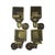 This is listing of for a set of 4 cast brass furniture casters, but there is a big quantity available upon request. Old...