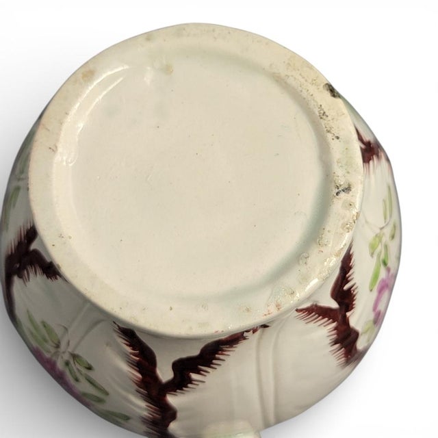 Beige Pearlware Cabbage Leaf Jug from Staffordshire, England, 1790-1800 For Sale - Image 8 of 10