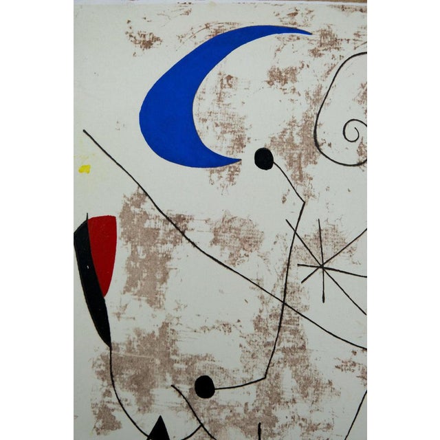 Joan Miro, Personnage dans la nuit, Lithograph For Sale - Image 5 of 7