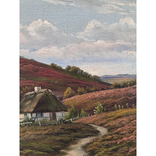Countryside Landscape, Oil Painting, Framed For Sale - Image 4 of 16