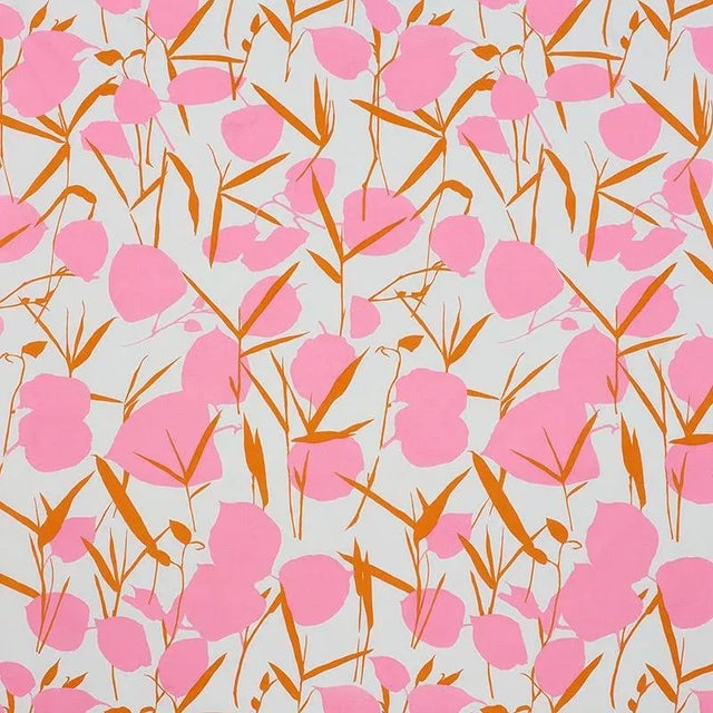 Art Deco Sample - Schumacher Joan Fabric in Pink For Sale - Image 3 of 3