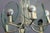 Mid-Century Modern Silver-Plated Chandelier with Six Cut Glass Discs, Italy, 1960s For Sale - Image 3 of 6